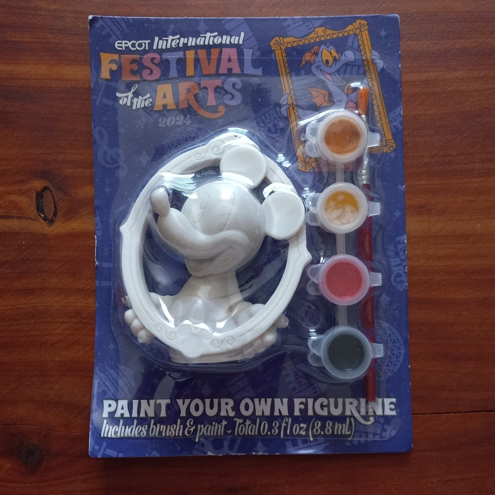 2024 Disney Parks Epcot Festival Of The Arts Mickey Mouse Paintable Figure